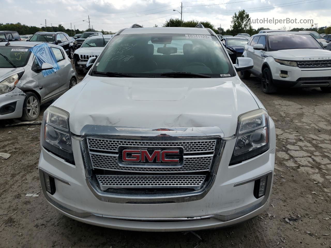 2017 Gmc Terrain Denali White vin: 2GKFLVE31H6126778