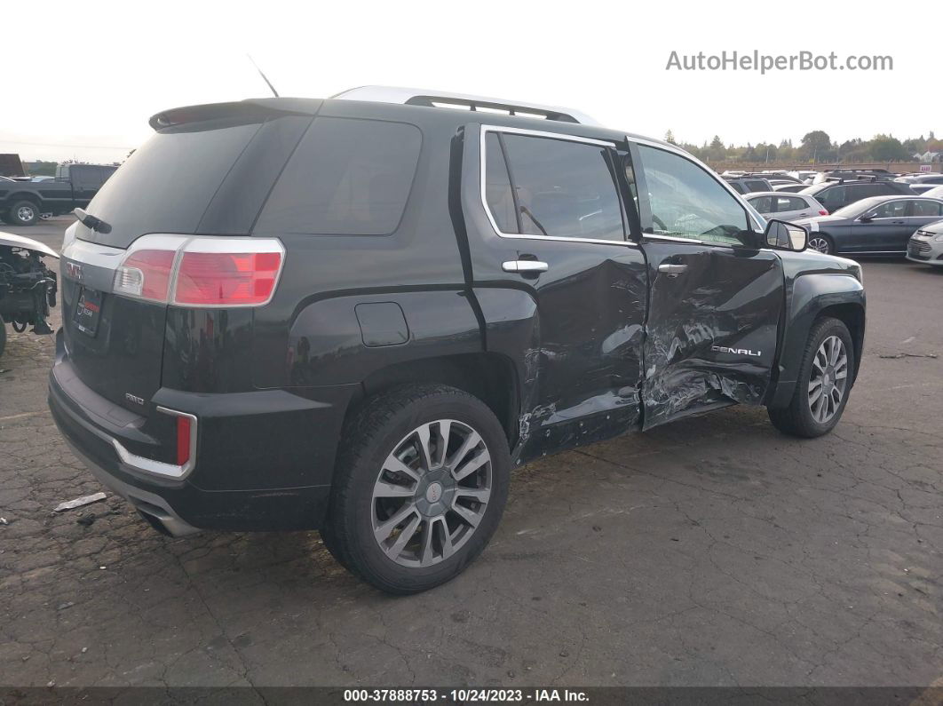 2016 Gmc Terrain Denali Черный vin: 2GKFLVE32G6160212