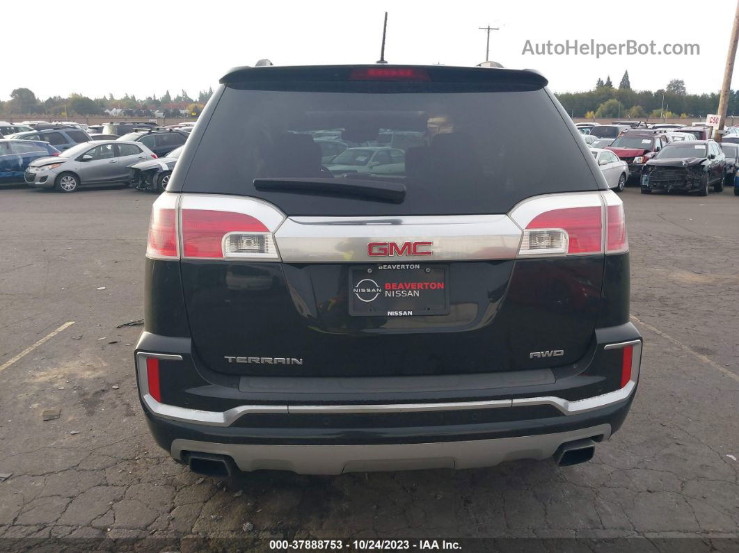 2016 Gmc Terrain Denali Черный vin: 2GKFLVE32G6160212