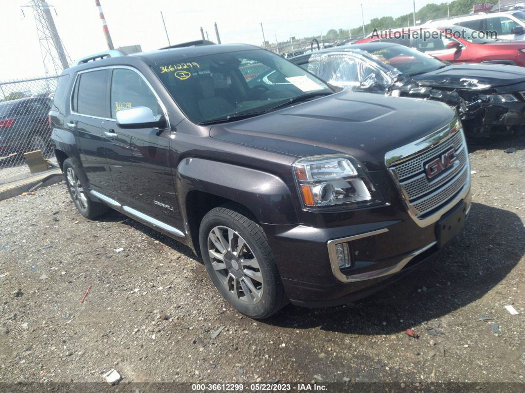 2016 Gmc Terrain Denali Черный vin: 2GKFLVE32G6250637