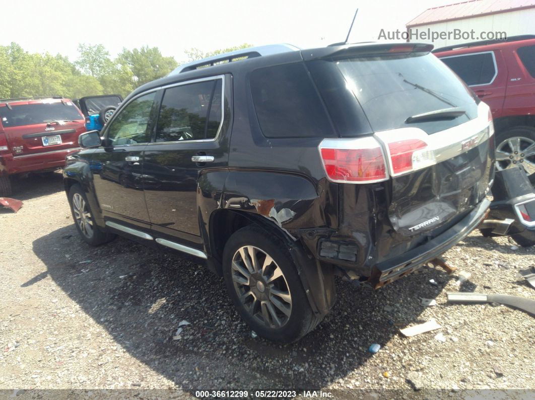 2016 Gmc Terrain Denali Черный vin: 2GKFLVE32G6250637