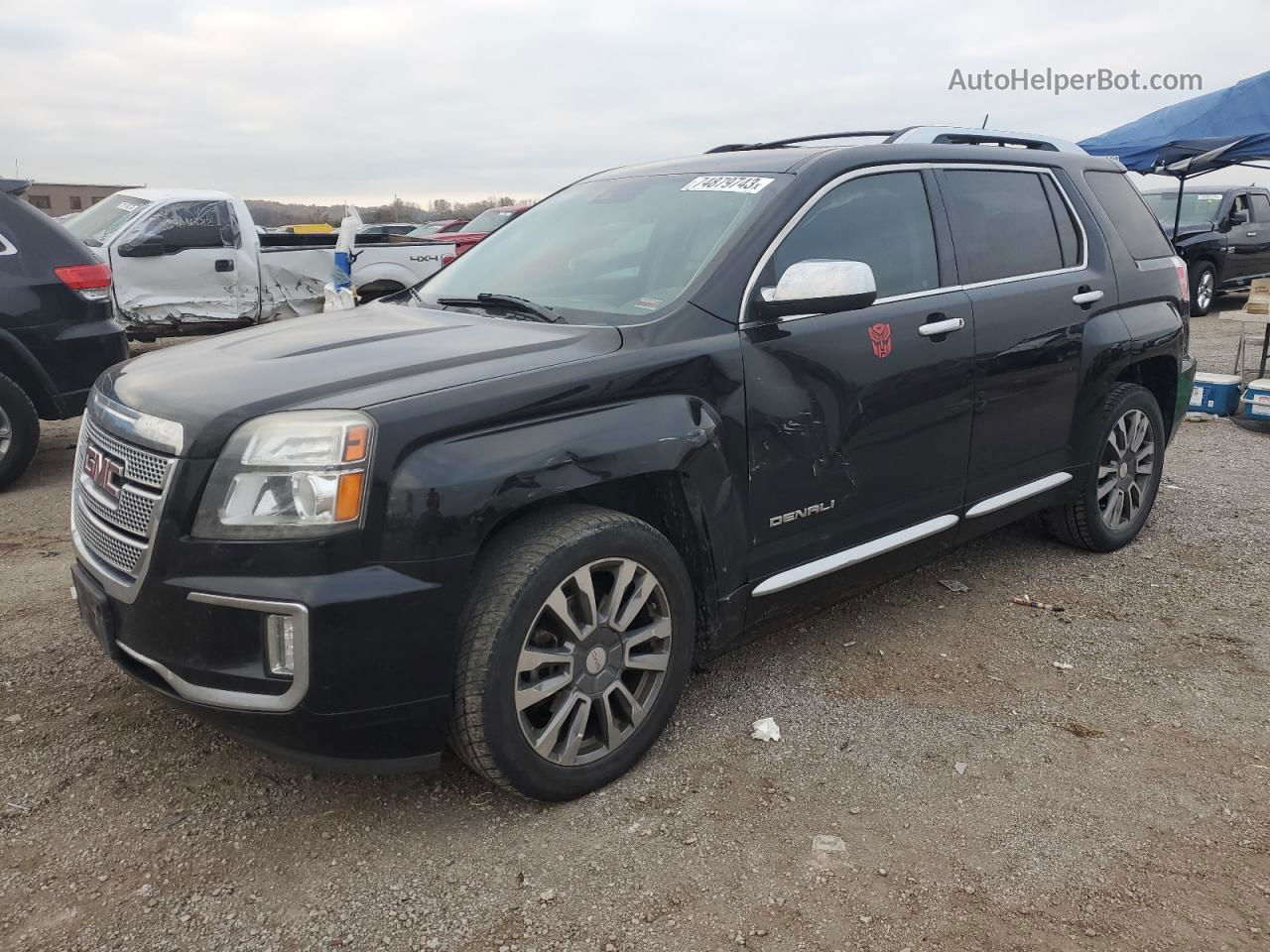 2017 Gmc Terrain Denali Black vin: 2GKFLVE32H6115739