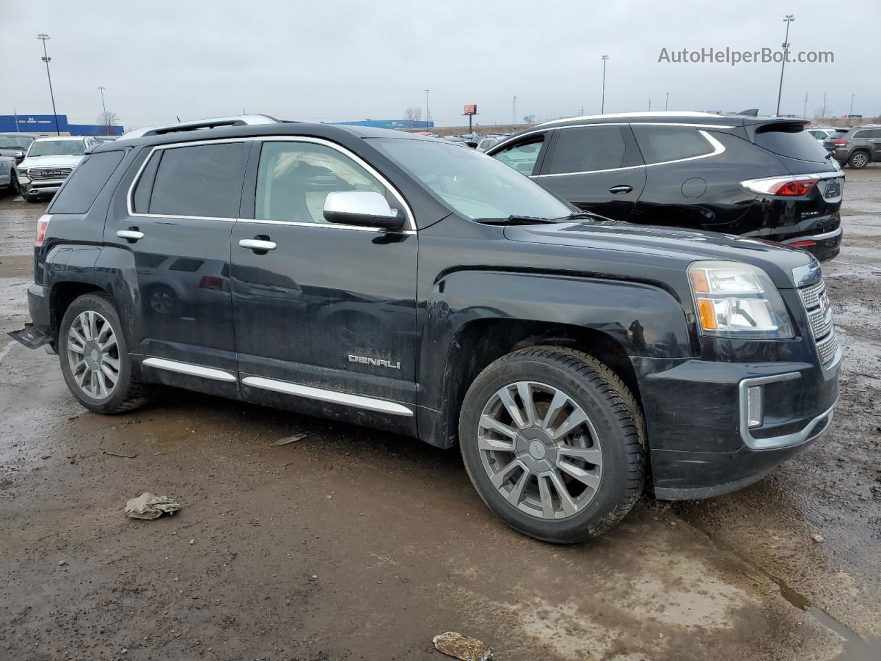 2017 Gmc Terrain Denali Черный vin: 2GKFLVE32H6325807