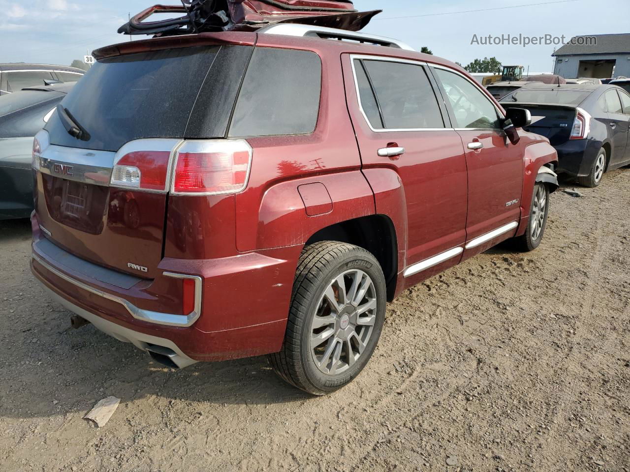 2016 Gmc Terrain Denali Red vin: 2GKFLVE34G6230499