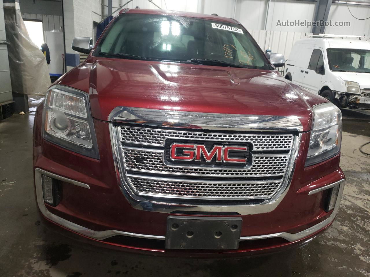 2017 Gmc Terrain Denali Burgundy vin: 2GKFLVE34H6163663