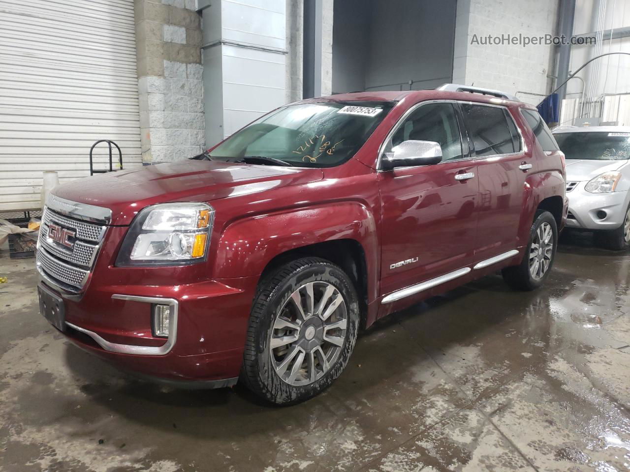 2017 Gmc Terrain Denali Burgundy vin: 2GKFLVE34H6163663