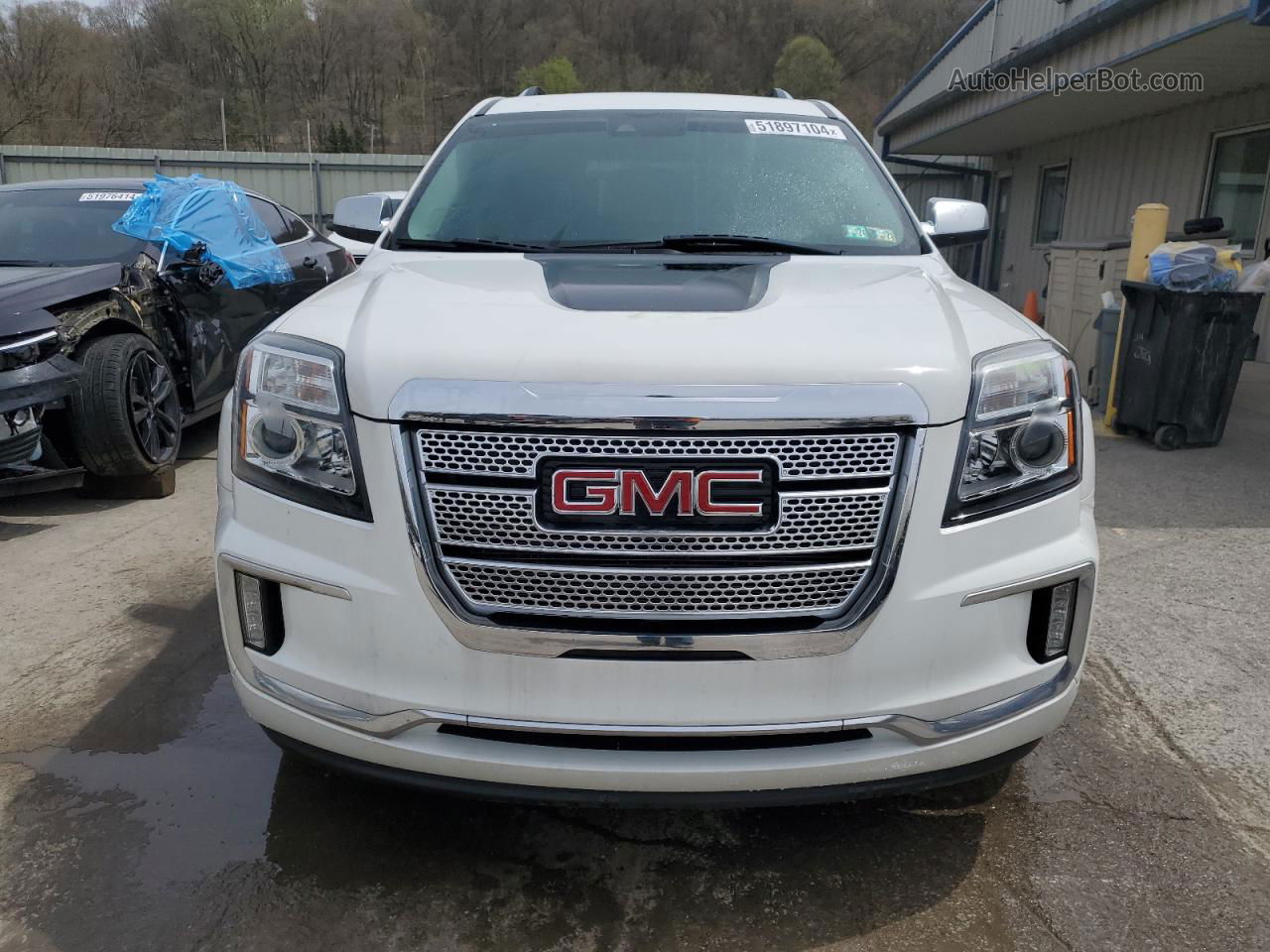 2017 Gmc Terrain Denali Белый vin: 2GKFLVE35H6135435