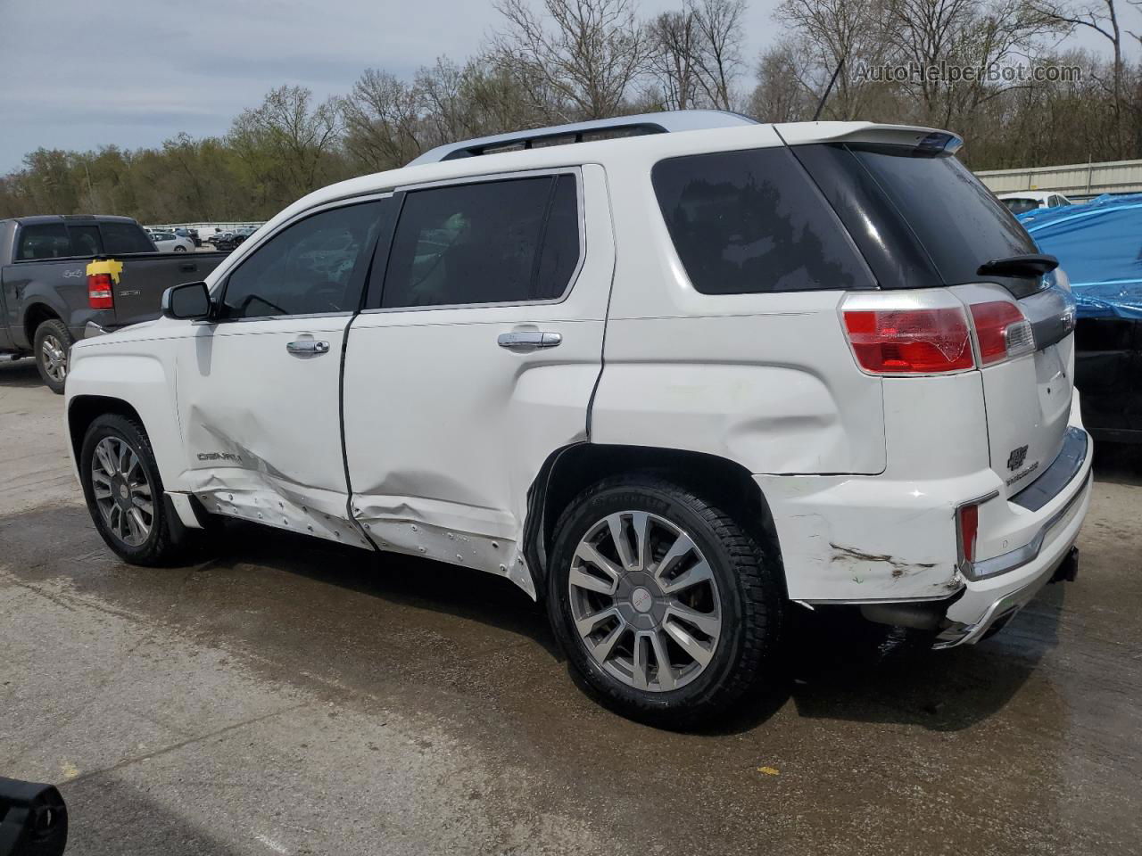 2017 Gmc Terrain Denali Белый vin: 2GKFLVE35H6135435