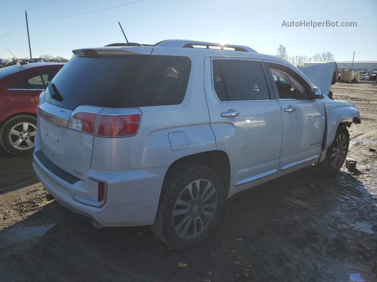 2016 Gmc Terrain Denali White vin: 2GKFLVE38G6117705