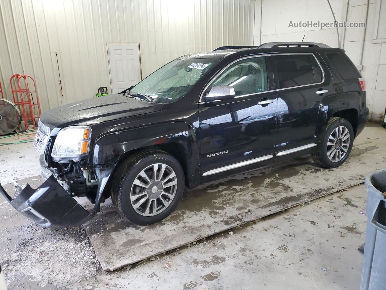 2017 Gmc Terrain Denali Черный vin: 2GKFLVE38H6108956