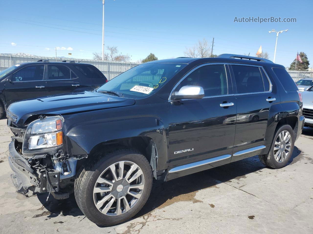 2017 Gmc Terrain Denali Black vin: 2GKFLVE38H6232547