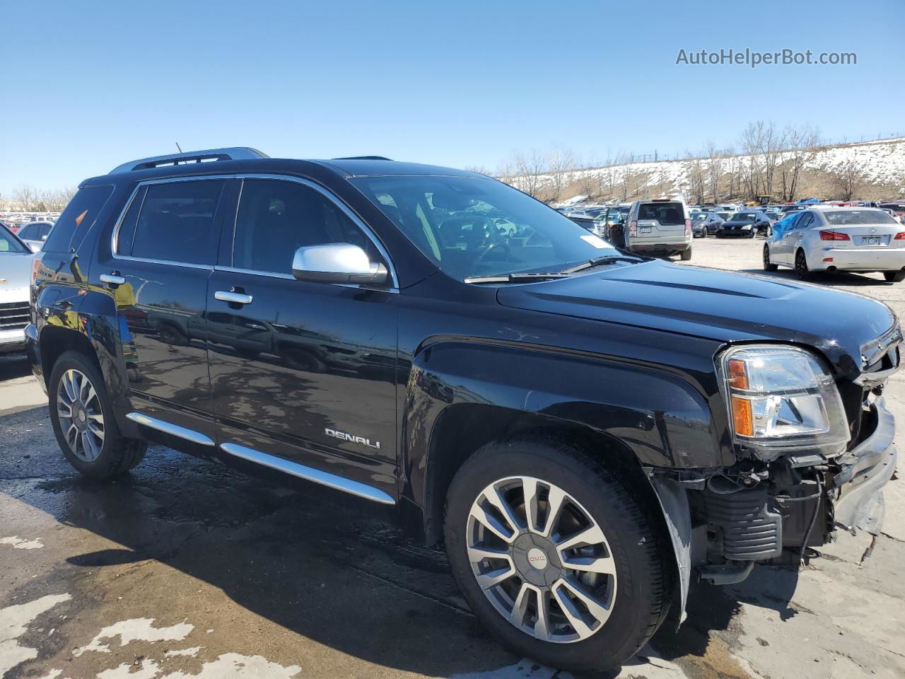 2017 Gmc Terrain Denali Black vin: 2GKFLVE38H6232547