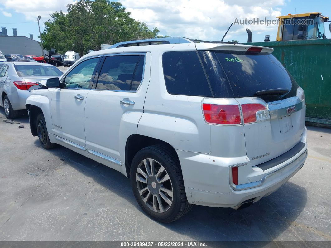 2017 Gmc Terrain Denali White vin: 2GKFLVE38H6242950