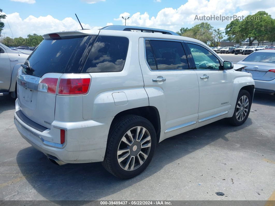 2017 Gmc Terrain Denali White vin: 2GKFLVE38H6242950