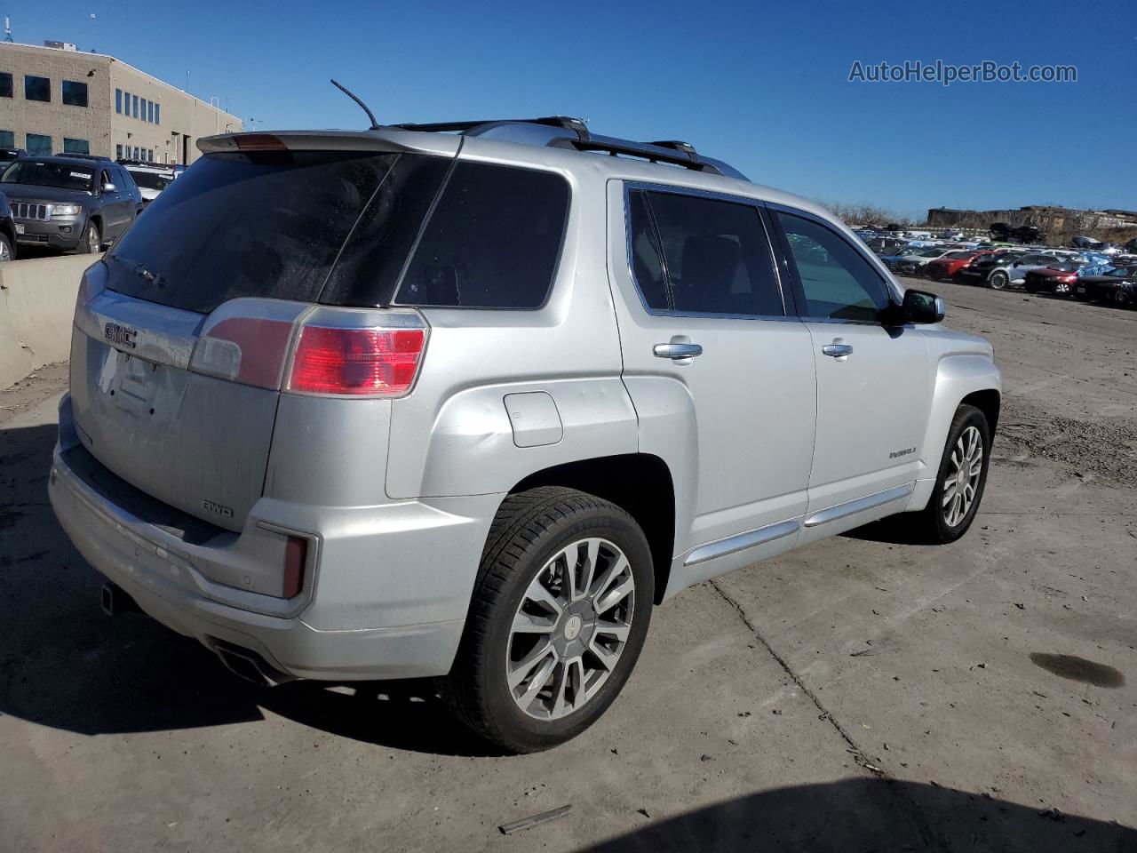 2017 Gmc Terrain Denali Silver vin: 2GKFLVE38H6260459