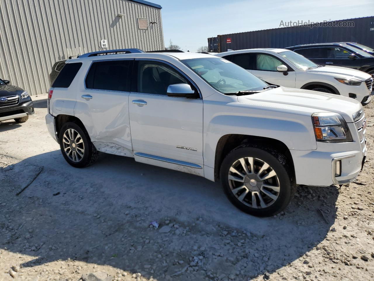 2016 Gmc Terrain Denali White vin: 2GKFLVE39G6143911