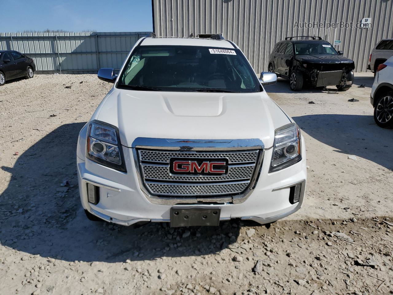 2016 Gmc Terrain Denali White vin: 2GKFLVE39G6143911