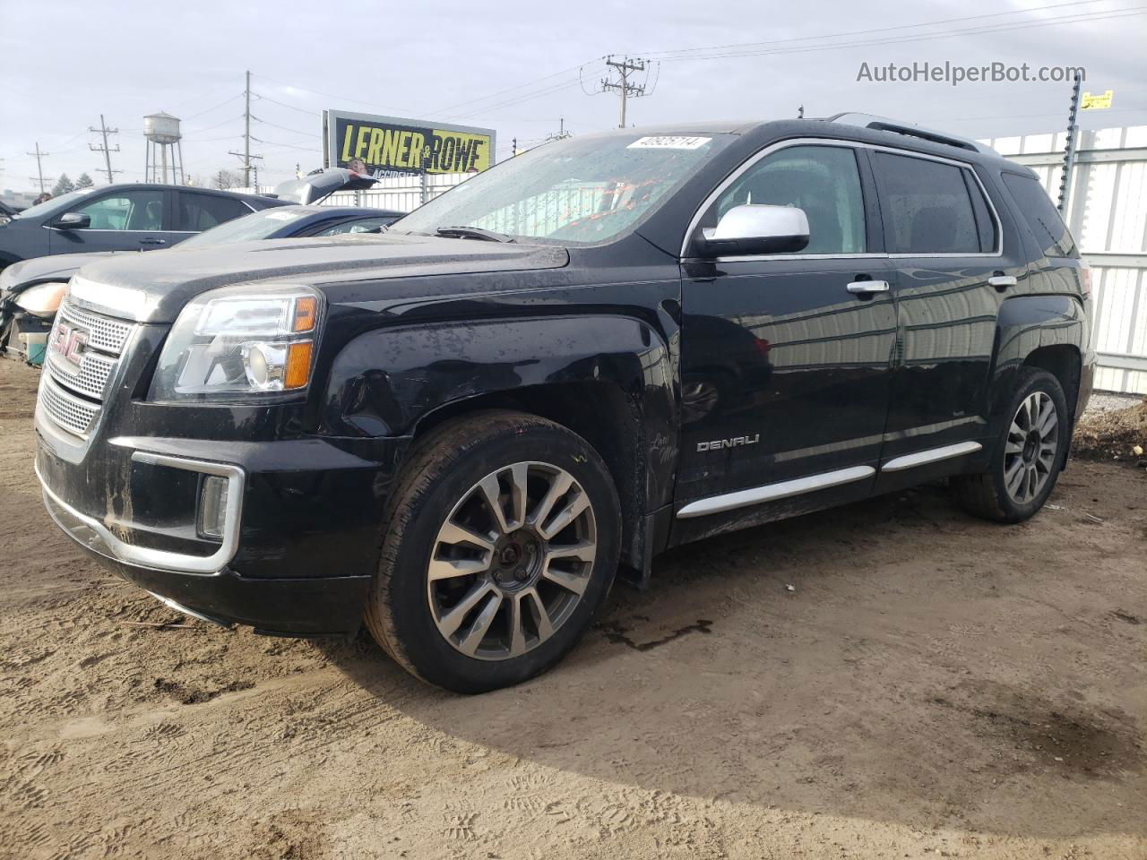 2016 Gmc Terrain Denali Black vin: 2GKFLVE39G6343395