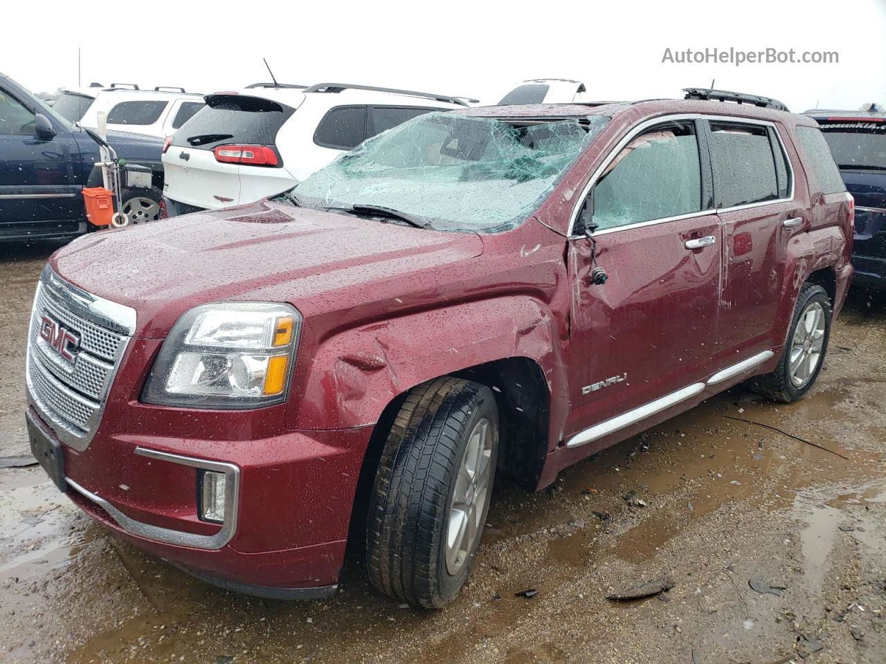 2016 Gmc Terrain Denali Maroon vin: 2GKFLVEK1G6178255