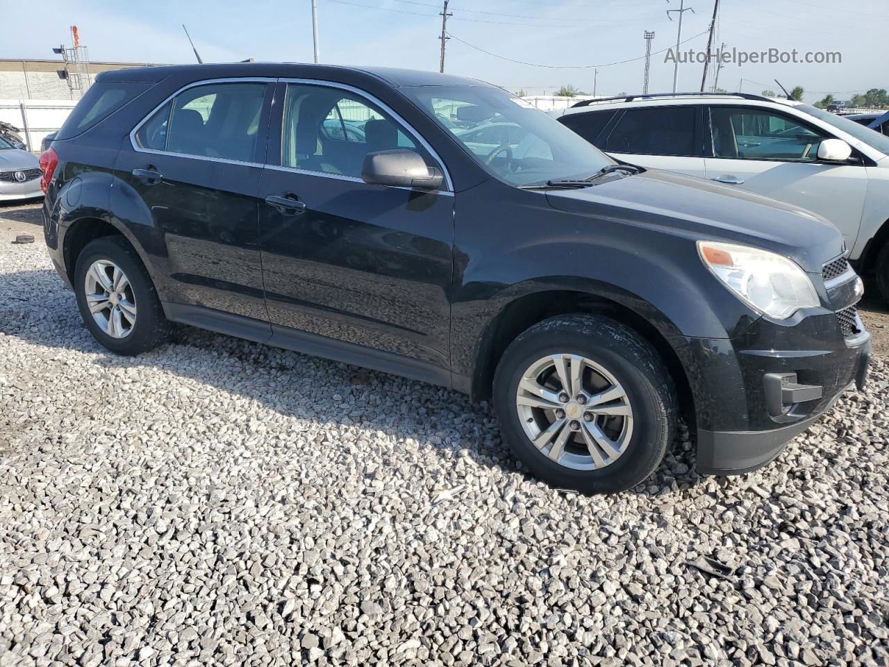 2012 Chevrolet Equinox Ls Black vin: 2GNALBEK0C1215394