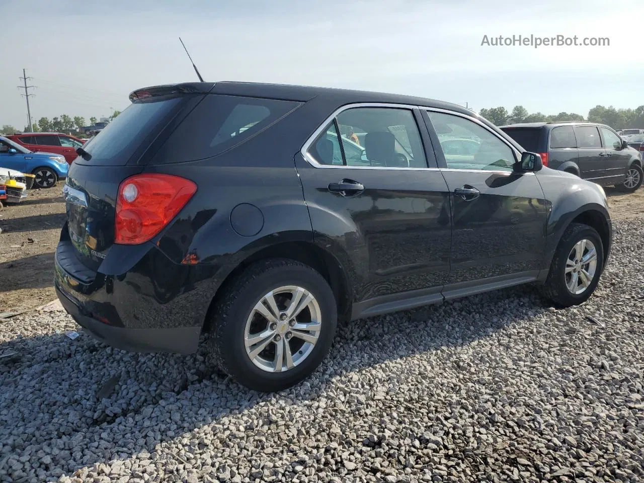 2012 Chevrolet Equinox Ls Black vin: 2GNALBEK0C1215394