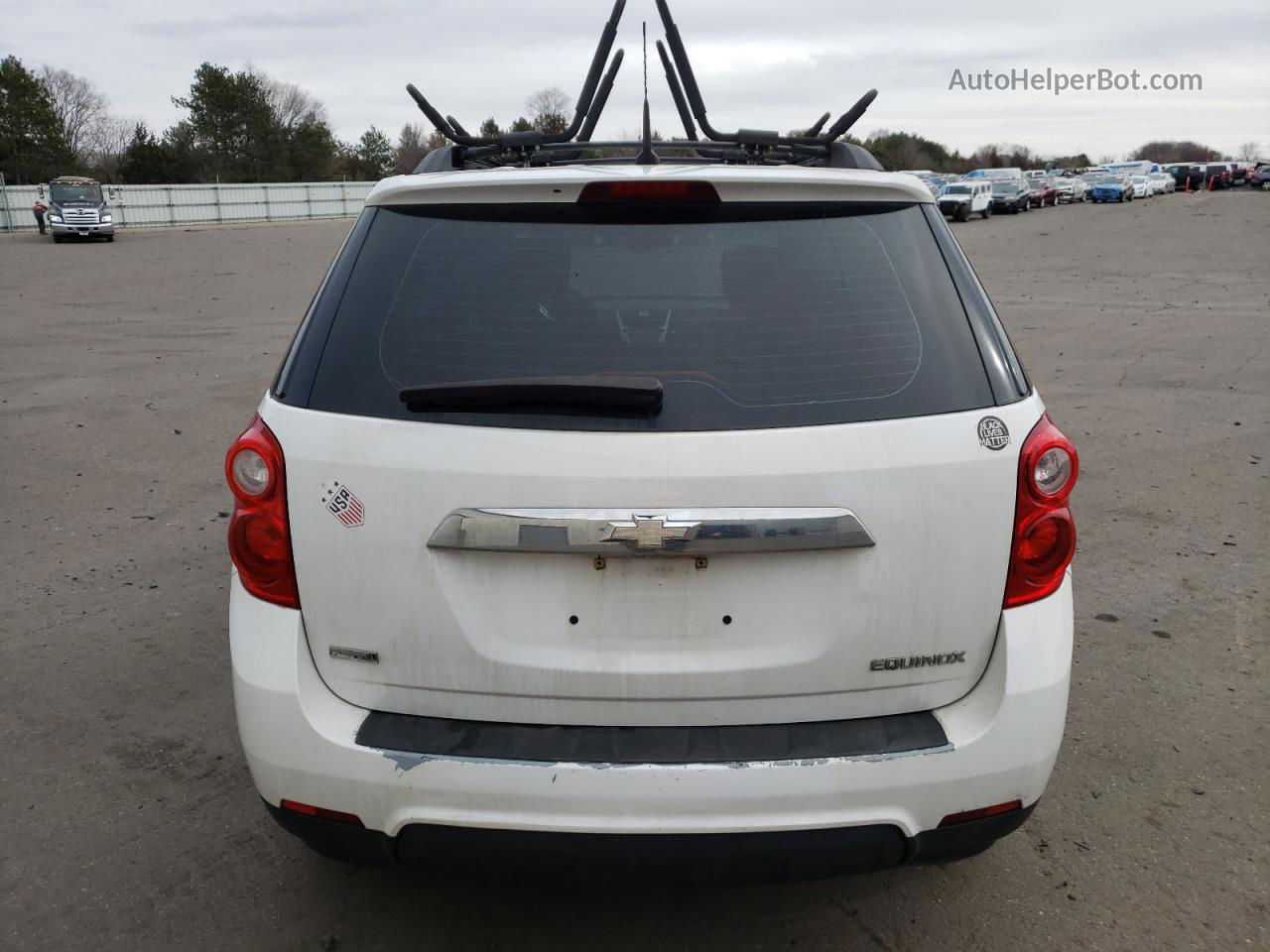 2012 Chevrolet Equinox Ls White vin: 2GNALBEK0C1224368