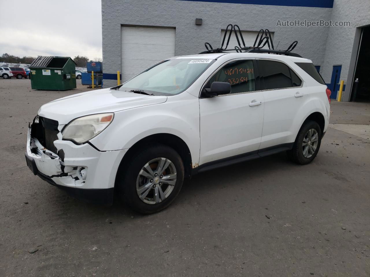 2012 Chevrolet Equinox Ls White vin: 2GNALBEK0C1224368