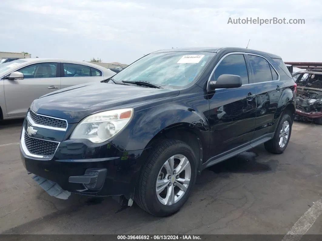 2012 Chevrolet Equinox Ls Black vin: 2GNALBEK0C1244930