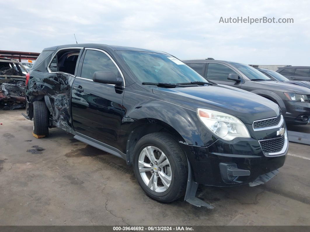 2012 Chevrolet Equinox Ls Black vin: 2GNALBEK0C1244930