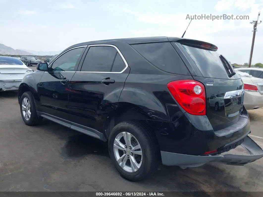 2012 Chevrolet Equinox Ls Black vin: 2GNALBEK0C1244930