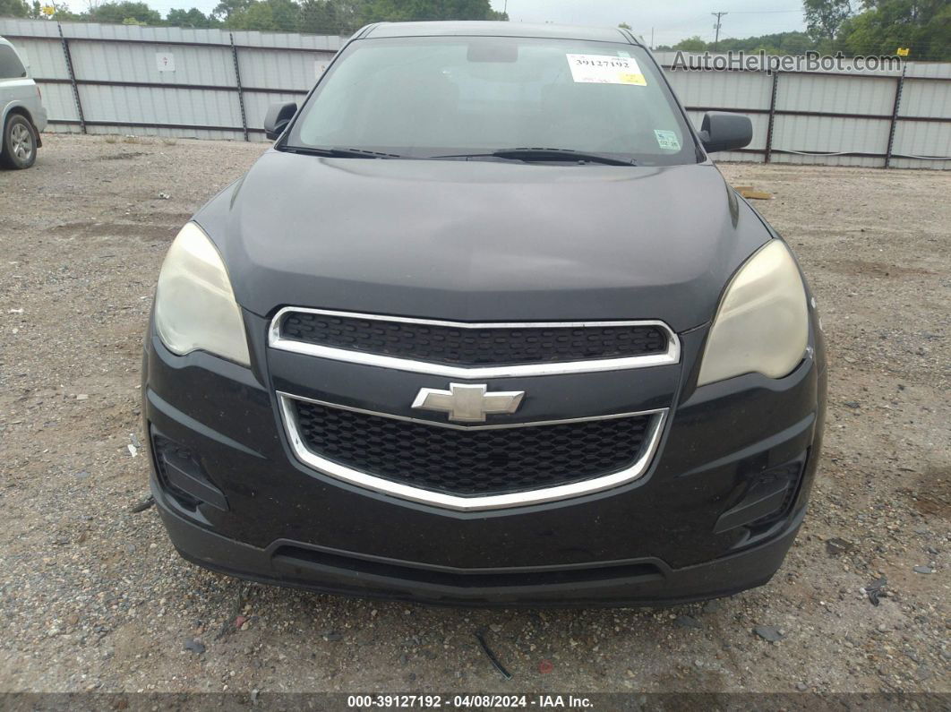 2012 Chevrolet Equinox Ls Black vin: 2GNALBEK0C1327189