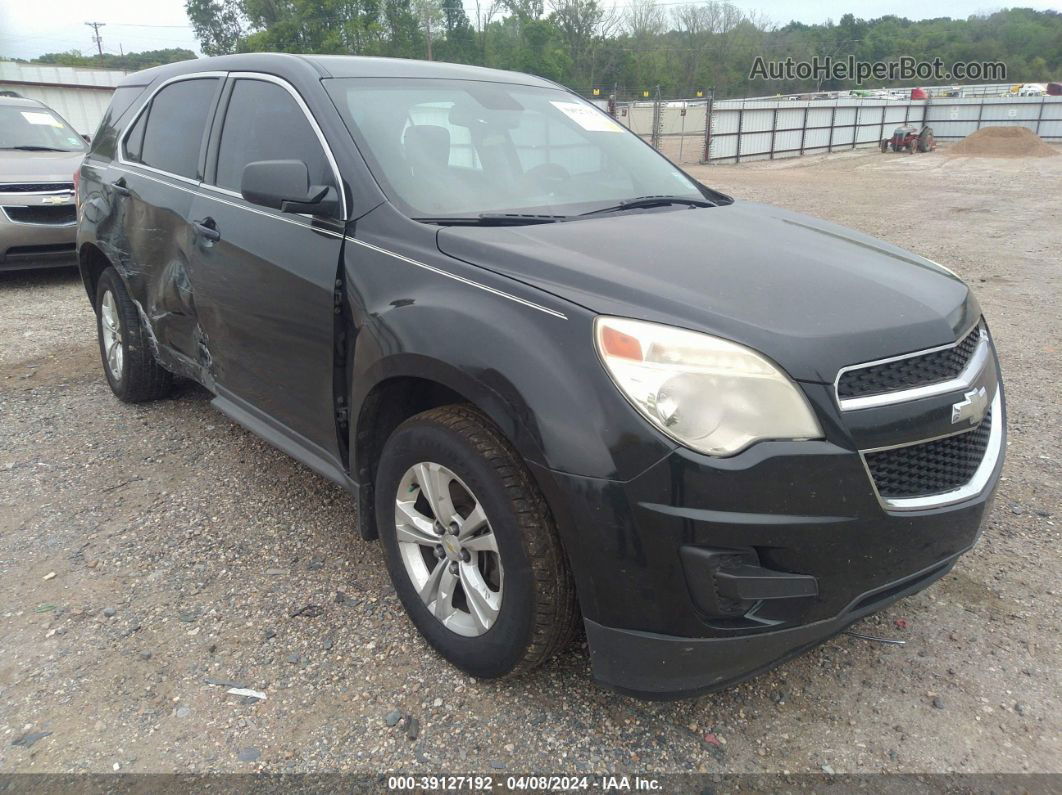 2012 Chevrolet Equinox Ls Black vin: 2GNALBEK0C1327189