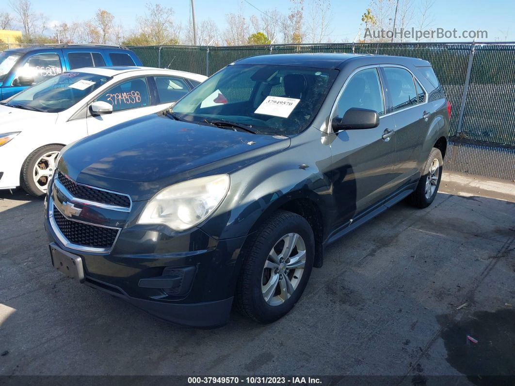 2012 Chevrolet Equinox Ls Black vin: 2GNALBEK0C1327371