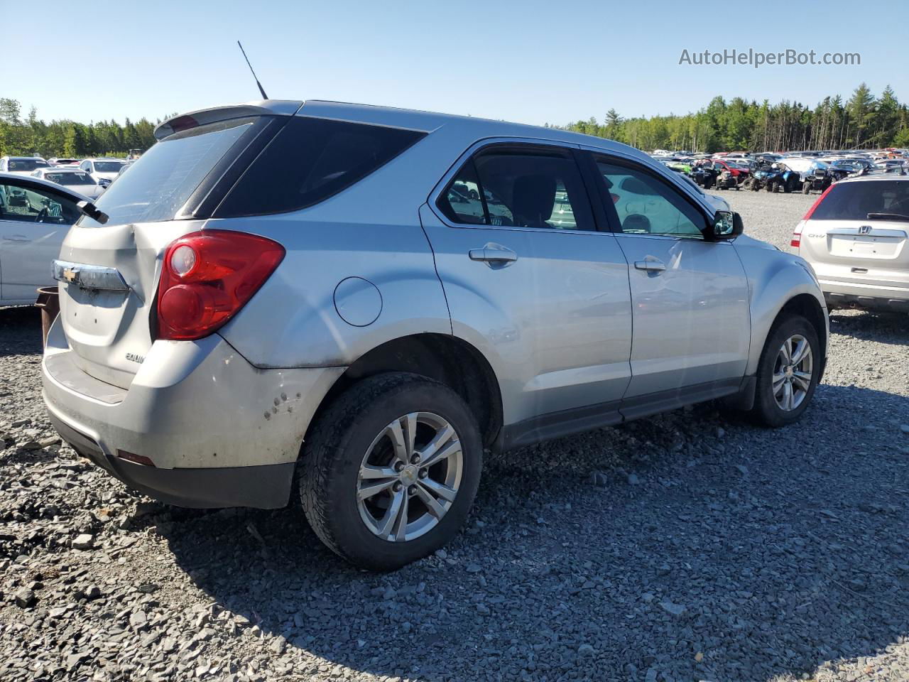 2012 Chevrolet Equinox Ls Silver vin: 2GNALBEK0C6138867