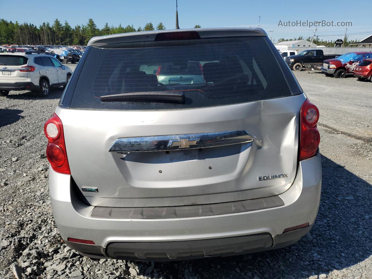 2012 Chevrolet Equinox Ls Silver vin: 2GNALBEK0C6138867