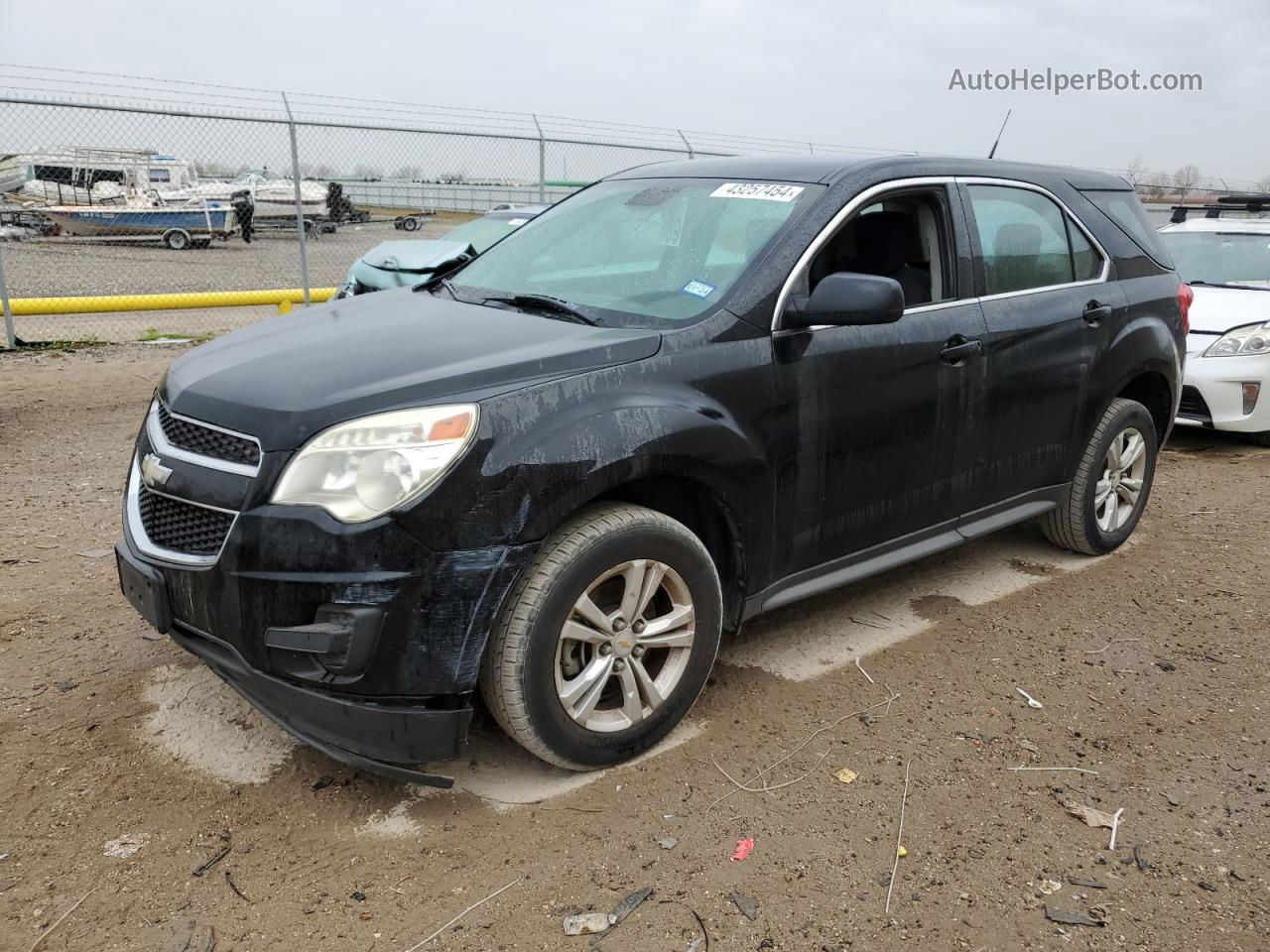 2012 Chevrolet Equinox Ls Black vin: 2GNALBEK0C6299896