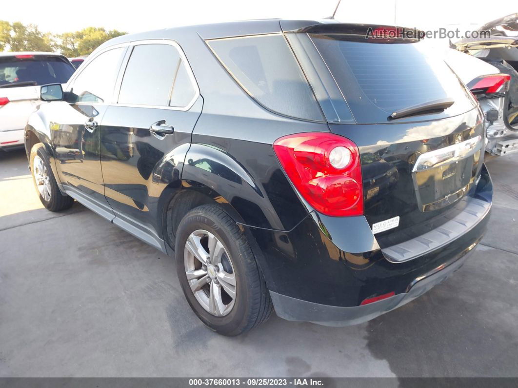 2012 Chevrolet Equinox Ls Black vin: 2GNALBEK0C6359109