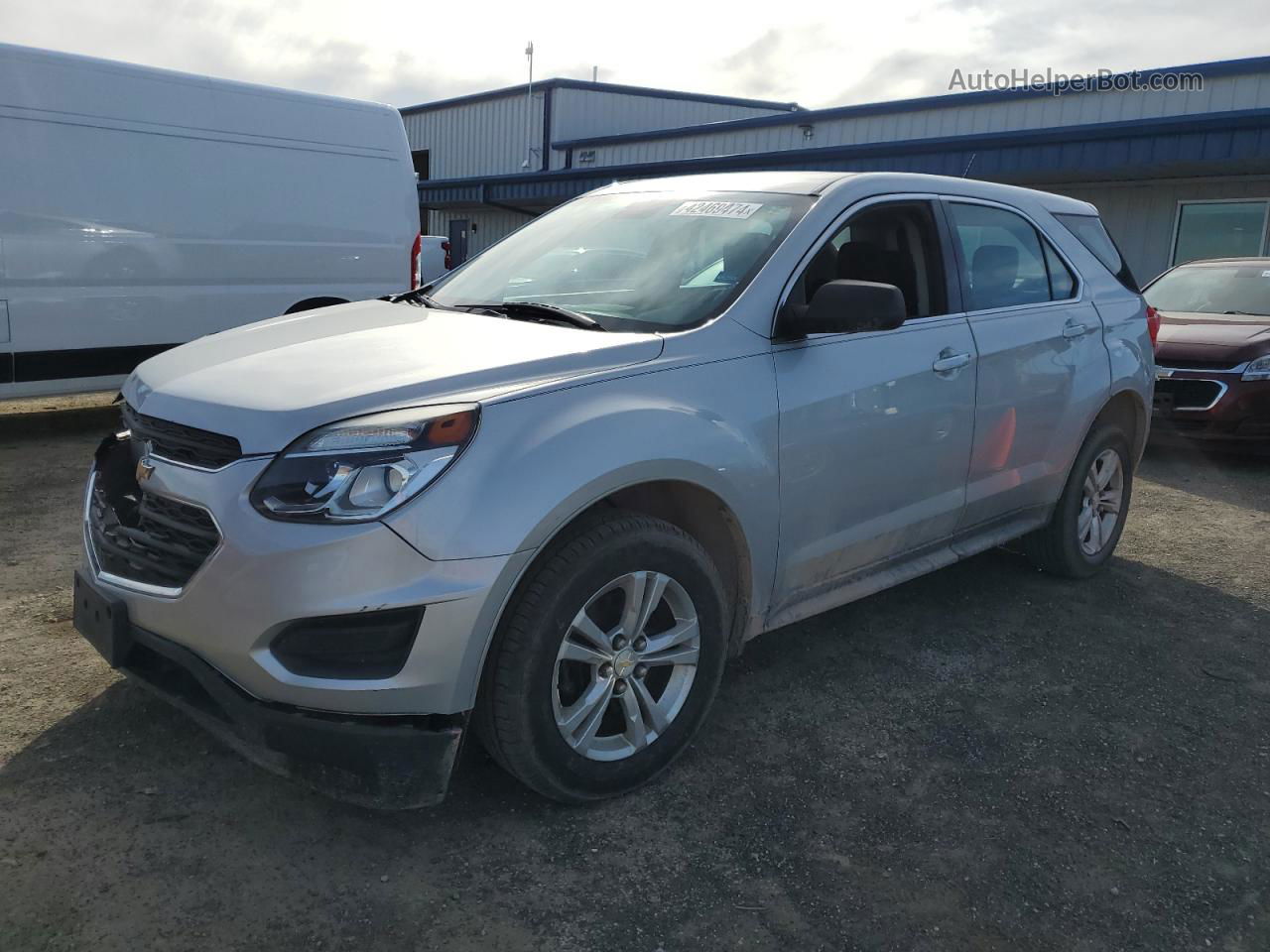 2016 Chevrolet Equinox Ls Silver vin: 2GNALBEK0G1129105