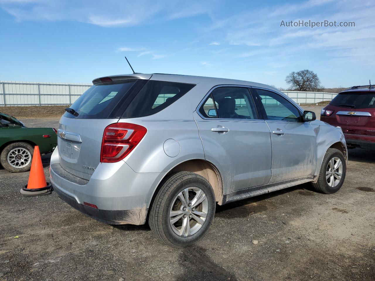 2016 Chevrolet Equinox Ls Silver vin: 2GNALBEK0G1129105