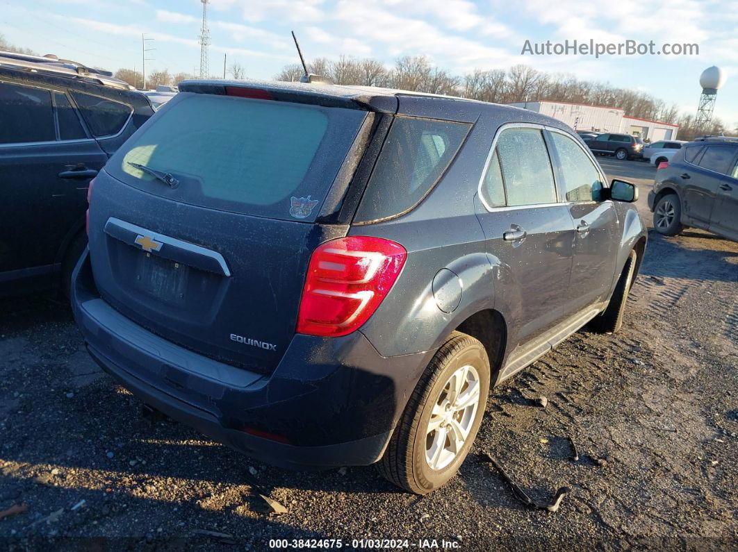 2016 Chevrolet Equinox Ls Blue vin: 2GNALBEK0G1129377