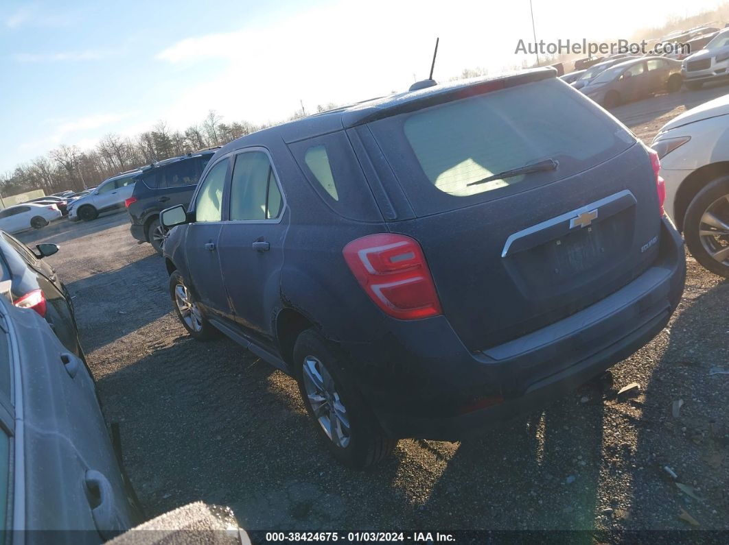 2016 Chevrolet Equinox Ls Blue vin: 2GNALBEK0G1129377