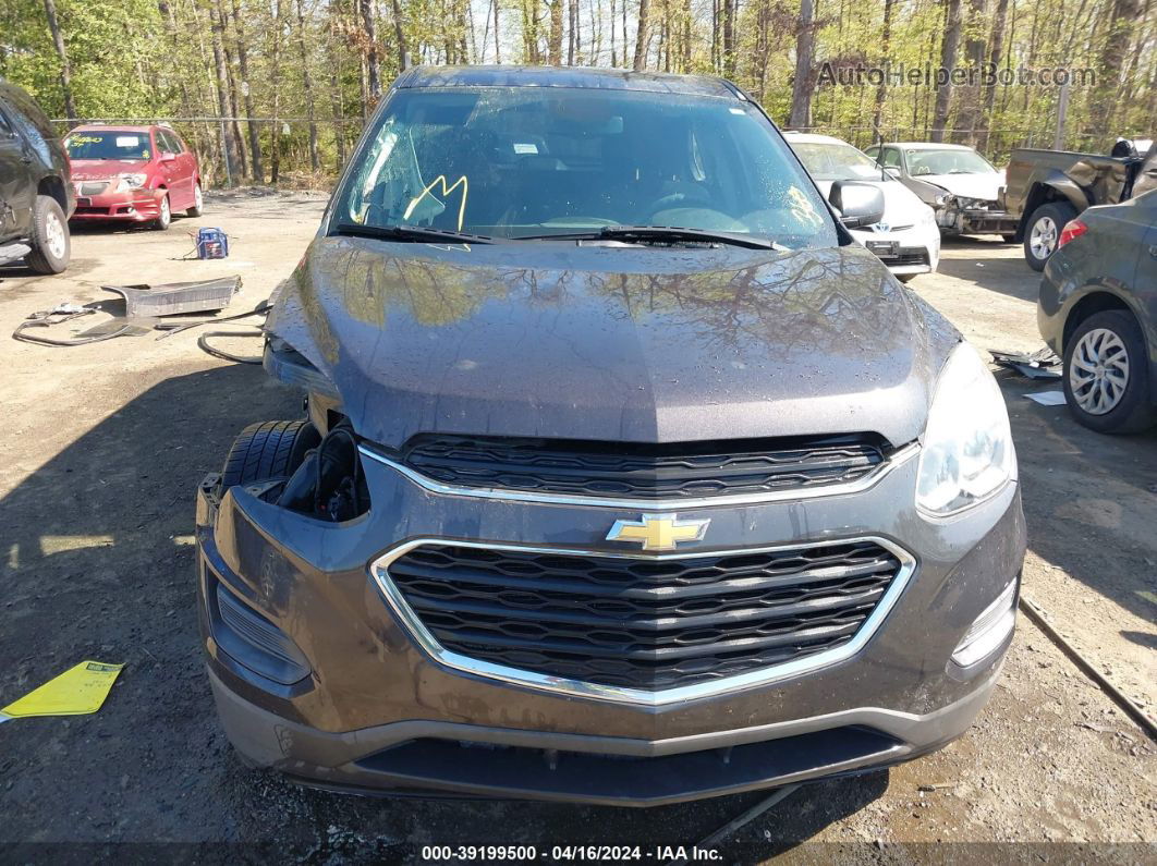 2016 Chevrolet Equinox Ls Gray vin: 2GNALBEK0G6225142