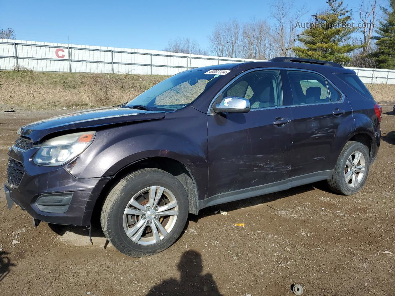 2016 Chevrolet Equinox Ls Purple vin: 2GNALBEK0G6232723