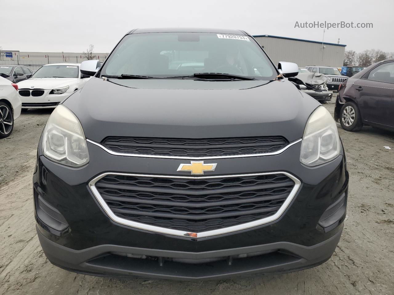 2017 Chevrolet Equinox Ls Черный vin: 2GNALBEK0H1523396