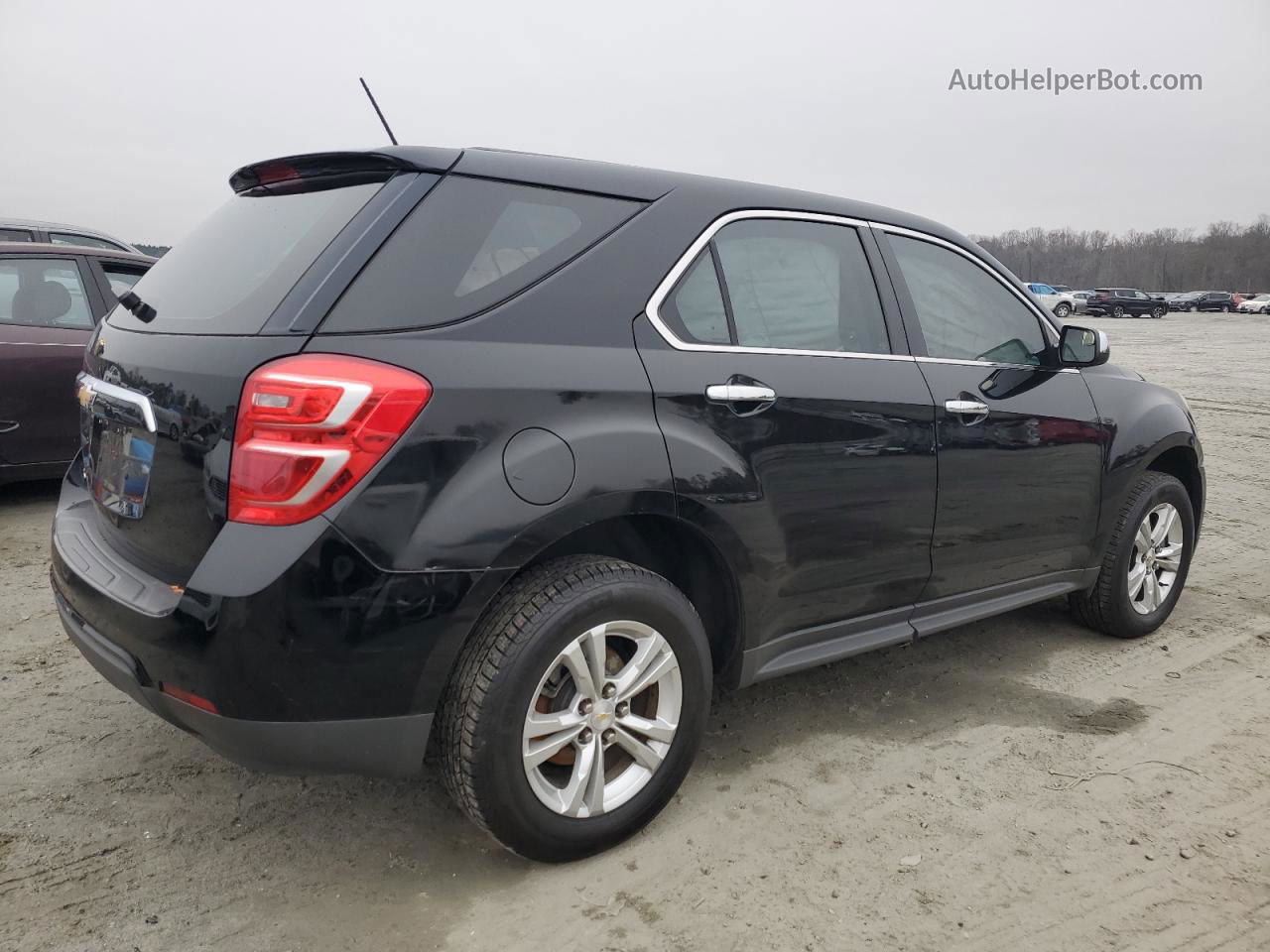 2017 Chevrolet Equinox Ls Черный vin: 2GNALBEK0H1523396