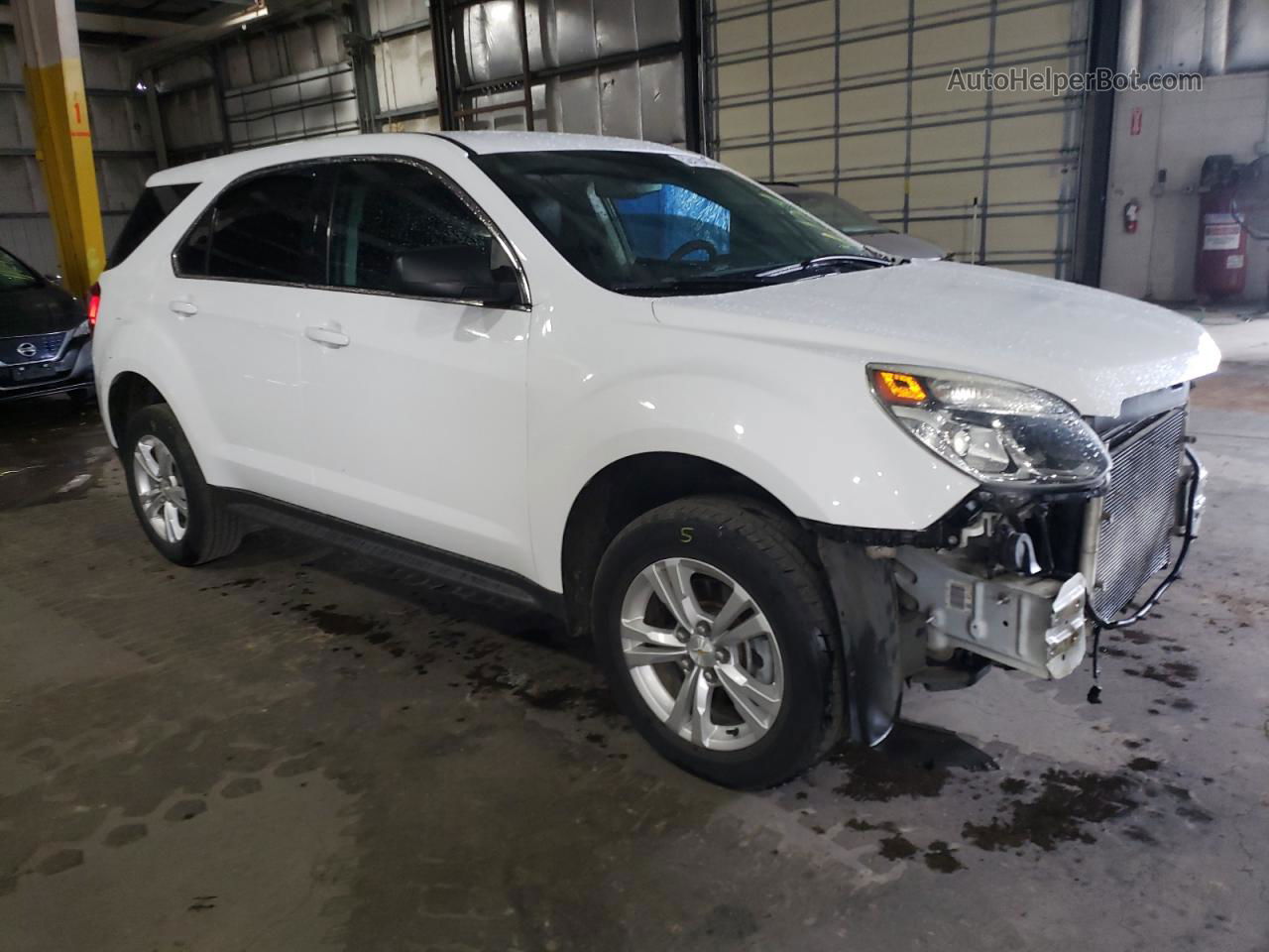 2017 Chevrolet Equinox Ls White vin: 2GNALBEK0H1558889