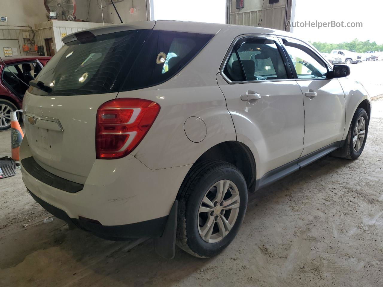 2017 Chevrolet Equinox Ls White vin: 2GNALBEK0H1588636