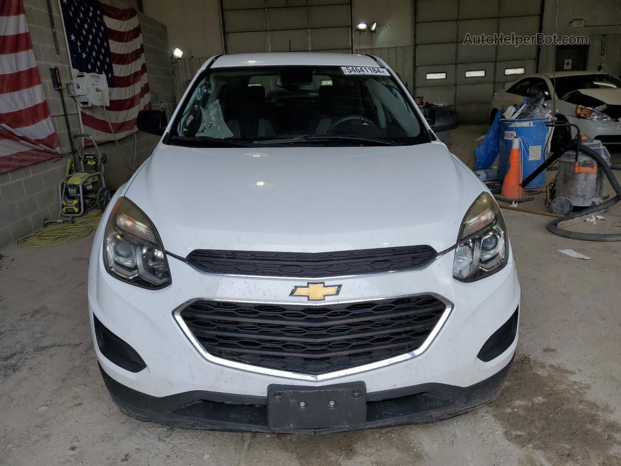 2017 Chevrolet Equinox Ls White vin: 2GNALBEK0H1588636