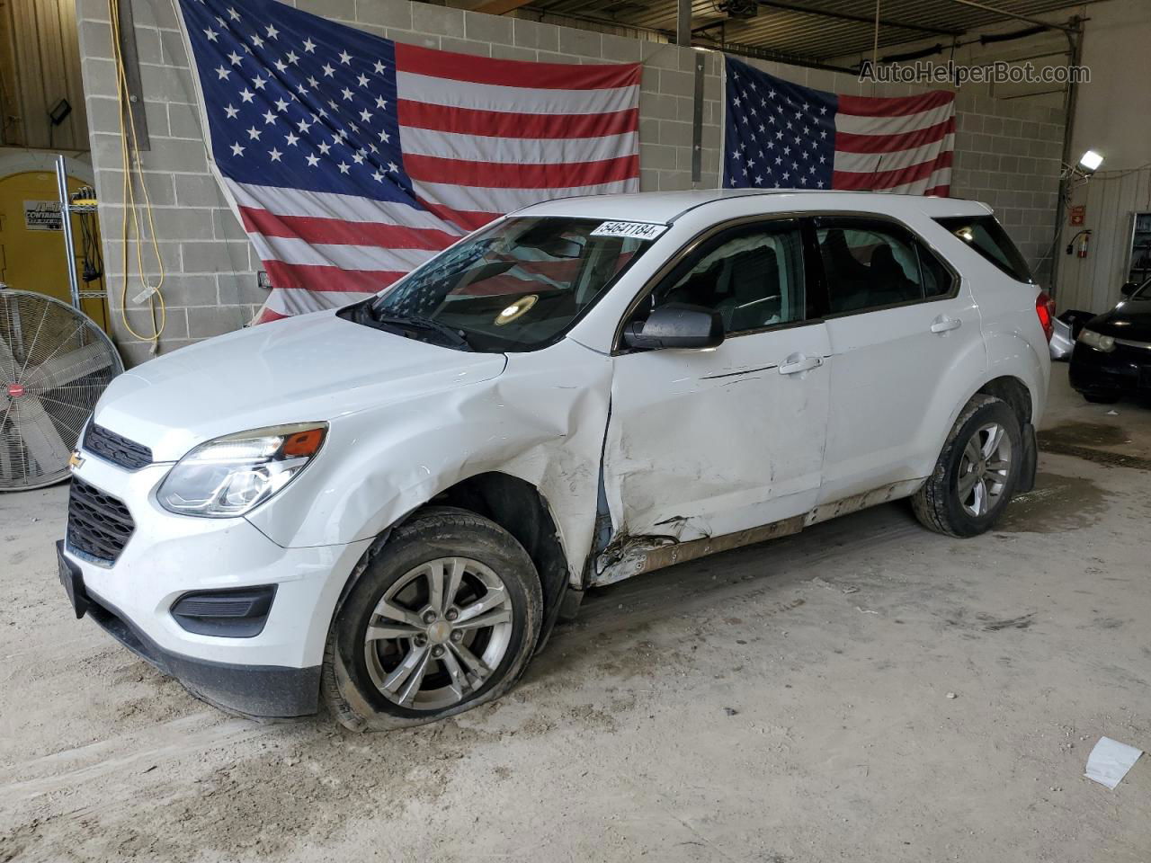 2017 Chevrolet Equinox Ls White vin: 2GNALBEK0H1588636