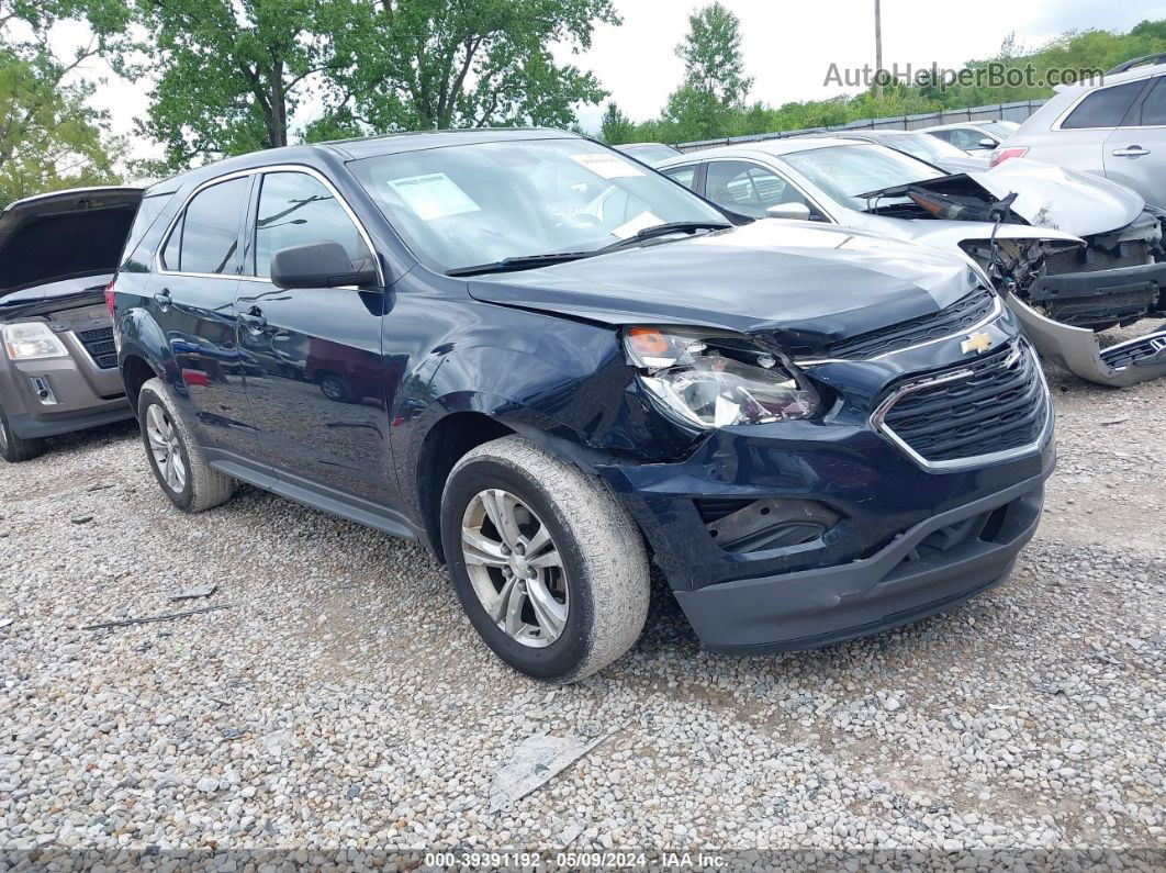 2017 Chevrolet Equinox Ls Blue vin: 2GNALBEK0H1603278